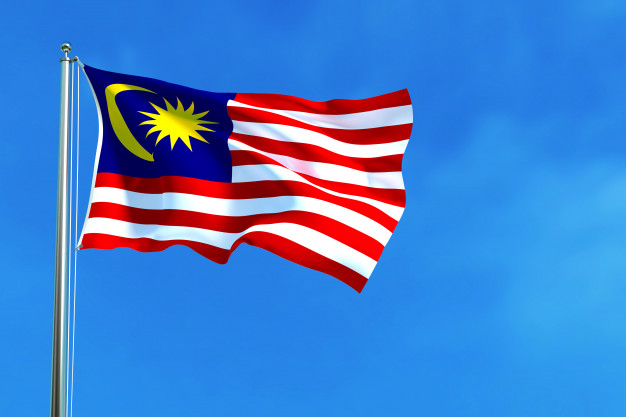 malaysia national flag on the blue sky background 35913 975