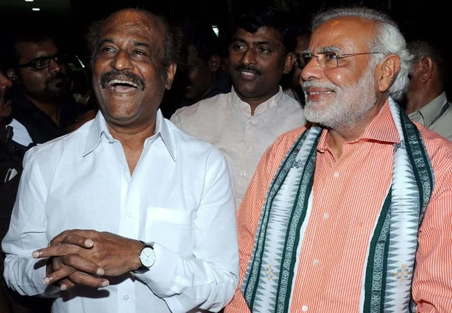 Image result for rajinikanth modi