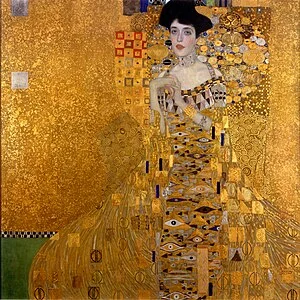 Image result for Portrait of Adele Bloch-Bauer I by Gustav Klimt