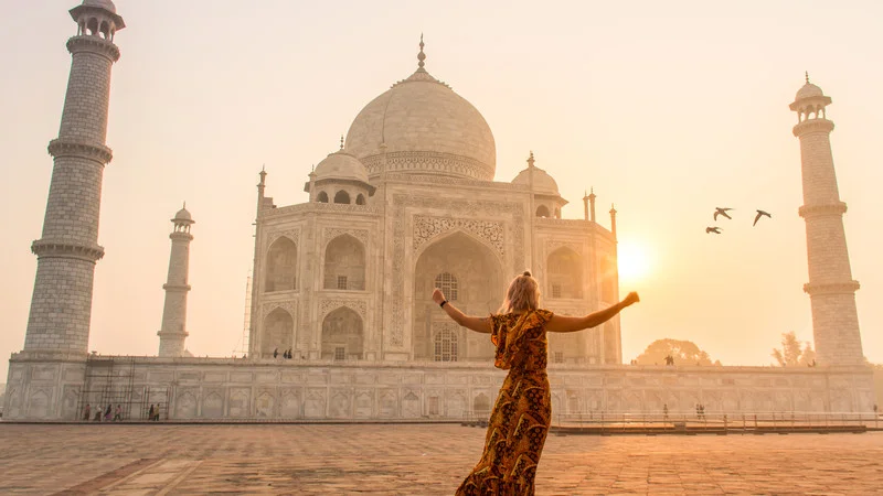 Intrepid Travel india taj mahal traveller sunrise