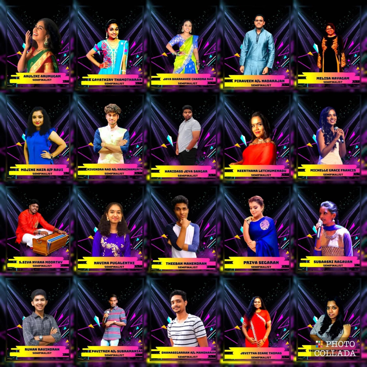 Bintang Minnal RTM 2020 Top 20 Contestants Revealed Varnam MY