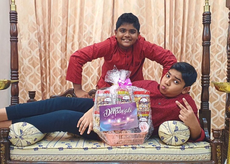 Jishnu (top) and Rakhael are just 12 years old but they have an online food platform to their name. — MURAIN SHANMUGANATHAN