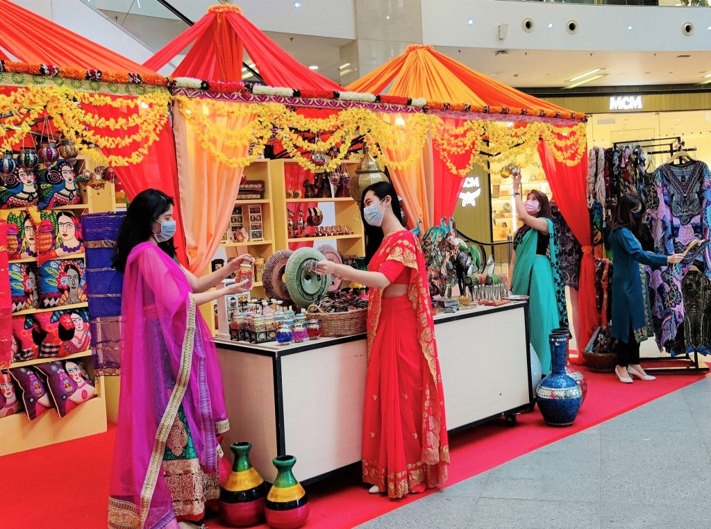 Discover a variety of Indian inspired merchandise at Centre Court Level 2