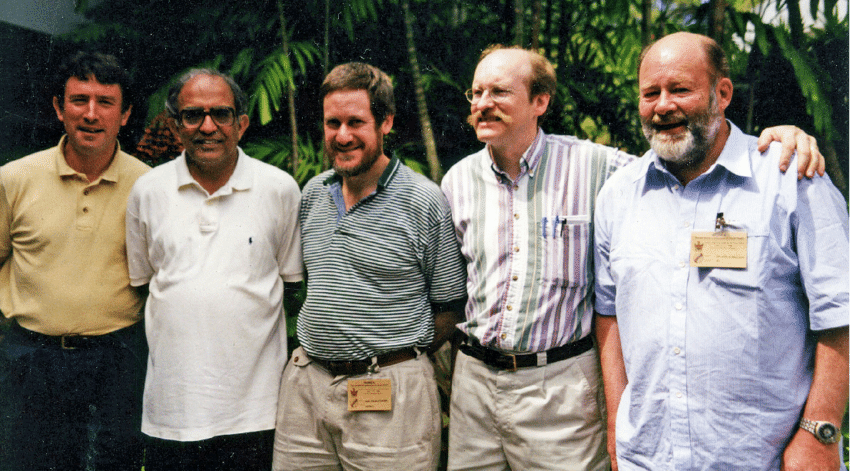 At the third conference in Sarawak in 1999 from L to R Dr John Wynn Jones Wales the