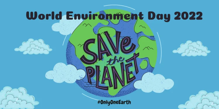Blue world environment day banner min