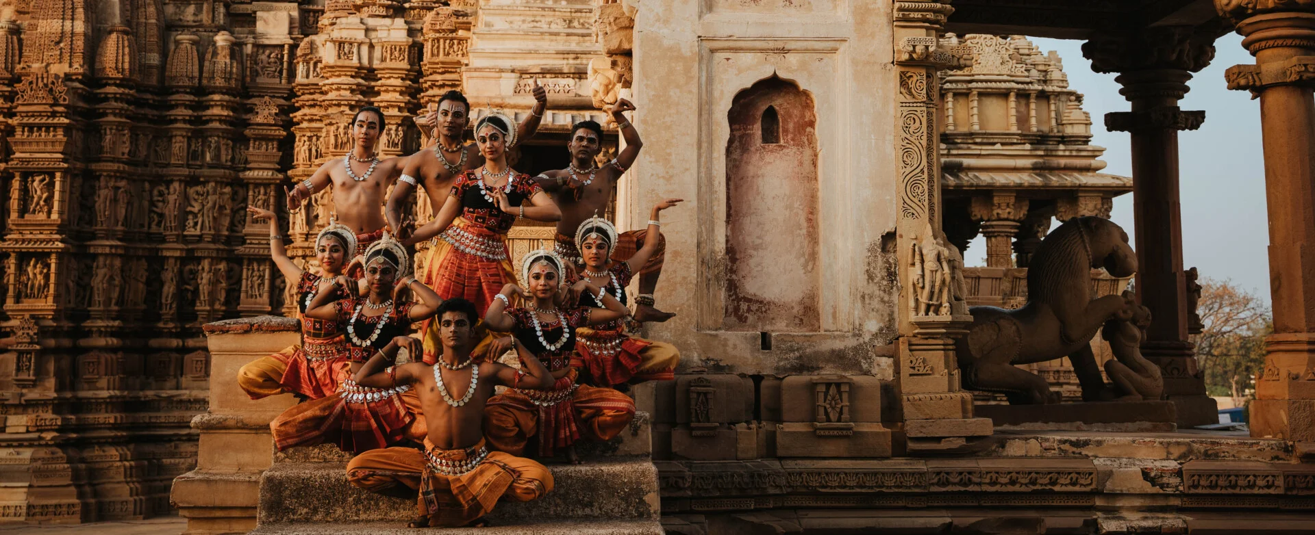 Sutra Dancers at the Khajuraho temples by S Magendran