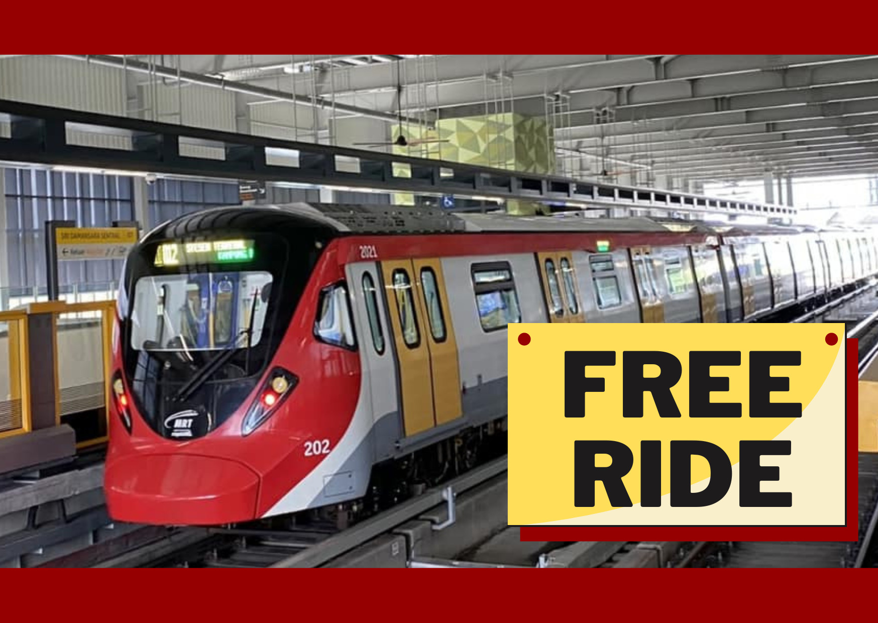 Enjoy FREE Ride On The Newly Opened Putrajaya MRT Line Until March 31 ...