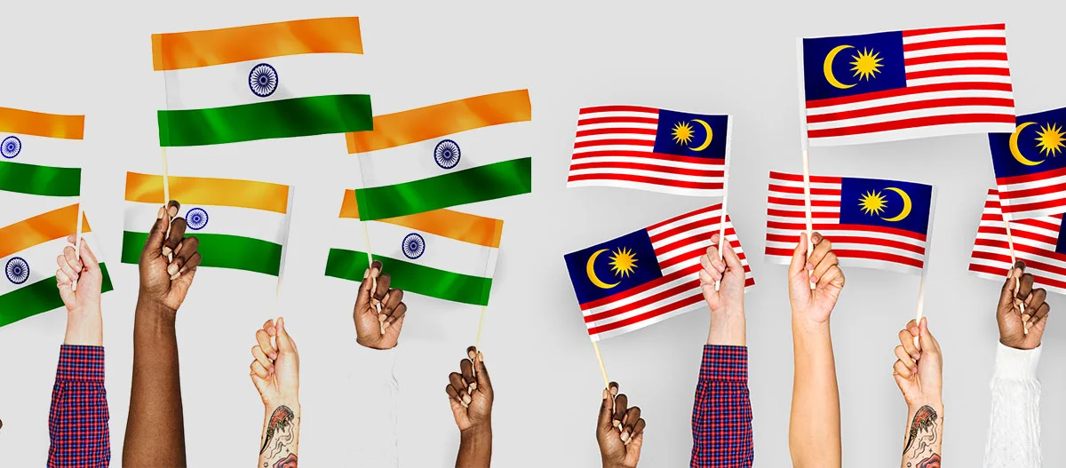 india malaysia waving slide