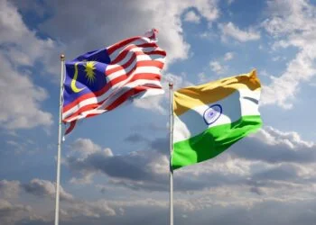 beautiful national state flags malaysia india together 337817 2716
