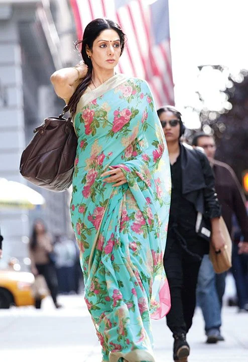 Pin on Chintz and Floral Saris etc