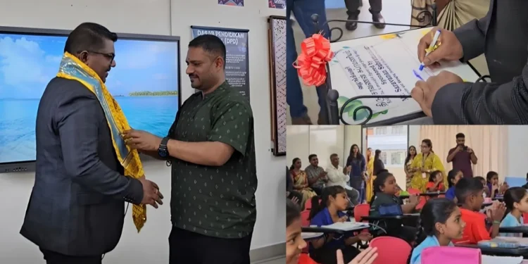India Gate Restaurant Supports Digital Learning with Smartboard Contribution to SJKT PJS1 4 Image Source: India Gate Restaurant Facebook