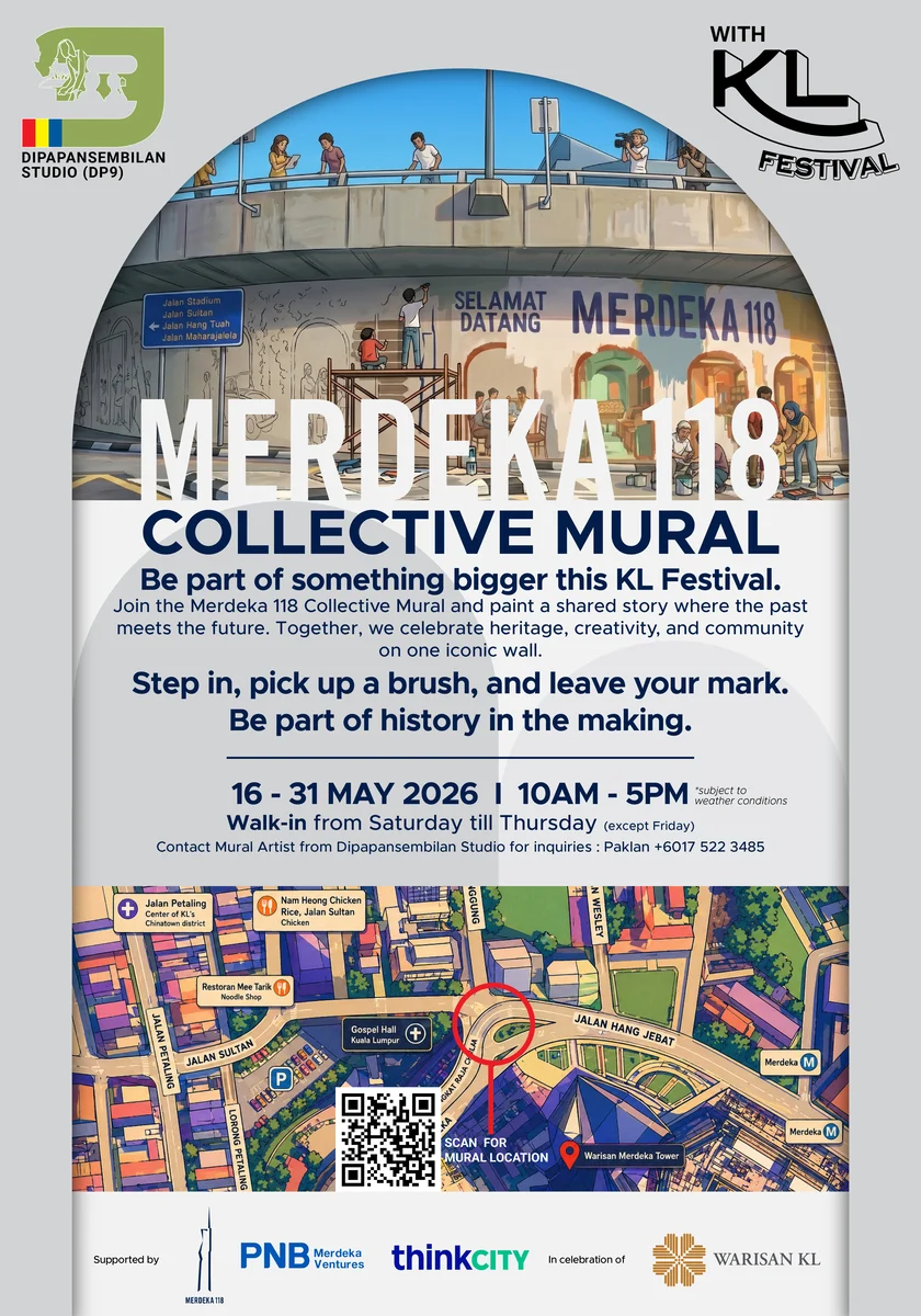 Weekly KL Festival 2026 Guide Part 2: What To Catch Around KL This Weekend 7 cover 5980 merdeka 118 collective mural activation